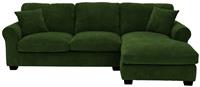 Argos Home Taylor Fabric Right Hand Chaise Corner Sofa-Green