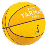 Decathlon Kids' Basketball Size 1 K100 Rubber - Yellow