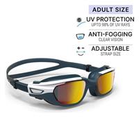 Decathlon 500 Swimming Mirror Goggles S - Blue