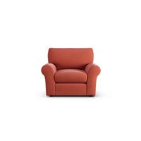 Habitat Molton Fabric Armchair - Papaya - Black Leg