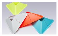Decathlon Pack Of Flate Markers Yellow, Orange, Grey, Blue