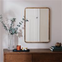 Habitat Mango Wood Wall Mirror - 70x50cm