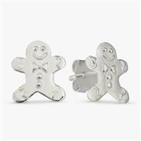 Revere Sterling Silver Ginger Bread Stud Earrings