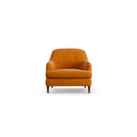 Habitat Frome Fabric Armchair - Orange - Dark Leg