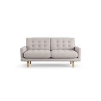 Habitat Fenner Fabric 2 Seater Sofa - Natural - Ash Leg