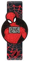 Marvel Kids Black Spiderman Slap Band Watch