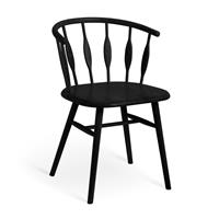 Habitat x Morris & Co. Canterbury Oak Dining Chair- Black