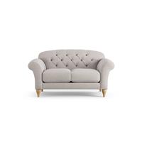Habitat Brooker Fabric 2 Seater Sofa - Natural - Ash Leg