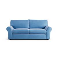 Habitat Molton Velvet 3 Seater Sofa - Sky Blue