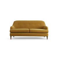 Habitat Frome Fabric 2 Seater Sofa - Gold - Dark Leg
