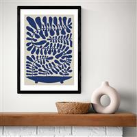 East End Prints 100 Leaved Plant Black Frame Art Print - A2