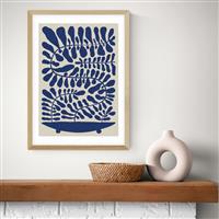 East End Prints 100 Leaved Plant Oak Frame Art Print - A2