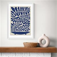 East End Prints 100 Leaved Plant White Frame Art Print - A2