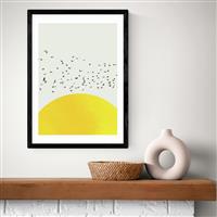 East End Prints A Thousand Birds Black Frame Art Print - A2