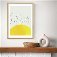 East End Prints A Thousand Birds Oak Frame Art Print - A3