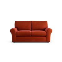 Habitat Molton Velvet 2 Seater Sofa - Orange