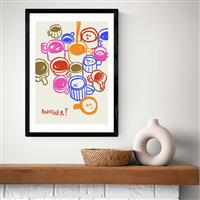 East End Prints Another Black Frame Art Print - A2