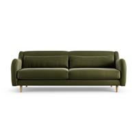 Habitat Turnmill Velvet 4 Seater Sofa - Moss Green - Ash Leg