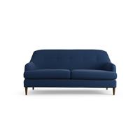 Habitat Frome Fabric 2 Seater Sofa - Navy - Dark Leg