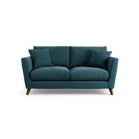 Habitat Lomond Fabric 2 Seater Sofa - Teal - Dark Leg