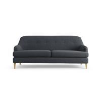 Habitat Frome Fabric 3 Seater Sofa - Charcoal - Ash Leg