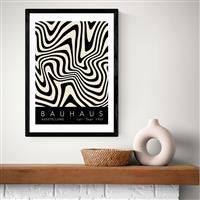 East End Prints Bauhaus Black Black Frame Art Print - A2