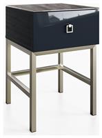 Frank Olsen Lyra 1 Drawer Side Table - Midnight Black