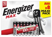 Energizer Max Alkaline AAA Batteries - Pack of 8