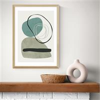 East End Prints Calo Oak Frame Art Print - A2