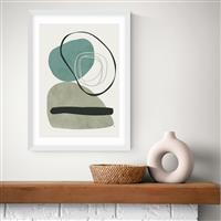 East End Prints Calo White Frame Art Print - A2