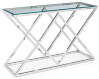 Julian Bowen Biarritz Console Table - Chrome