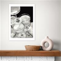 East End Prints Champagne Black & White Art Print - A2