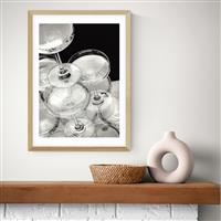 East End Prints Champagne Oak Frame Art Print - A3