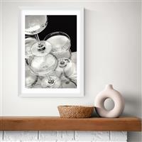 East End Prints Champagne White Frame Art Print - A3