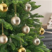 Argos Home Pack of 24 Shatterproof Christmas Baubles - Gold