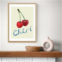 East End Prints Cheri Oak Frame Art Print - A2