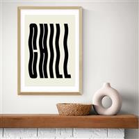 East End Prints Chill Oak Frame Art Print - A2