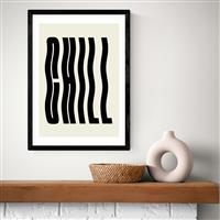 East End Prints Chill Black Frame Art Print - A3