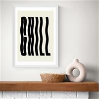 East End Prints Chill White Frame Art Print - A3