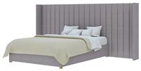 Aspire Grandeur Wing Superking Ottoman Bed Frame - Grey