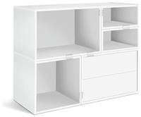 Habitat Rubrics Modular Wide Bookcase - White