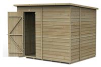 Forest 4Life Overlap Windowless Pent Shed - 8 x 6ft