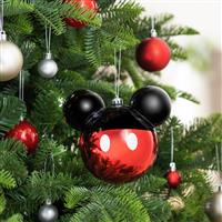 Disney Large Mickey Mouse Christmas Bauble - Red