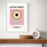 East End Prints Columbia Market White Frame Art Print - A2