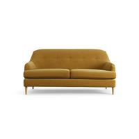 Habitat Frome Fabric 2 Seater Sofa - Gold - Ash Leg