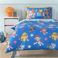 Paw Patrol Blue Chase Kids Bedding Set - Single