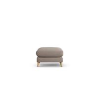 Habitat Lomond Fabric Footstool - Mocha - Ash Leg