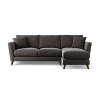 Habitat Lomond Right Hand Corner Sofa - Grey - Dark Leg