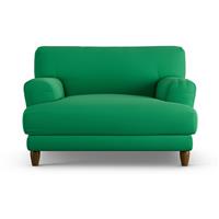 Habitat Askem Fabric Cuddle Chair - Emerald Green - Dark Leg