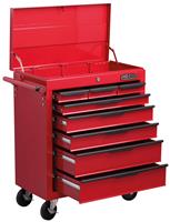 Hilka Heavy Duty 8 Drawer Trolley with Lid Storage.